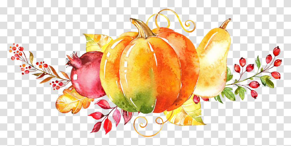 Clipart Thanksgiving Watercolor Fall Watercolor Clipart Transparent Png