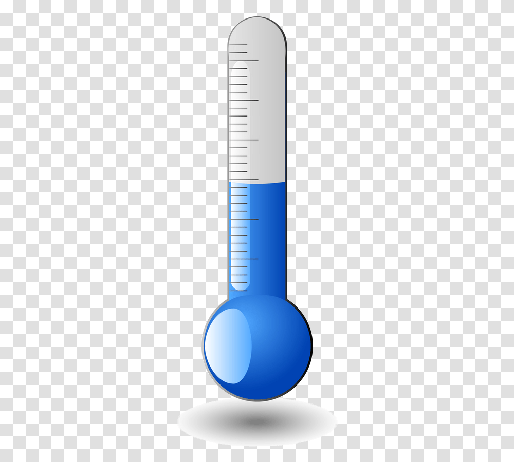 Clipart Thermometer Cool Temperature Termometro Azul, Cup, Lamp, Soil, Jar Transparent Png