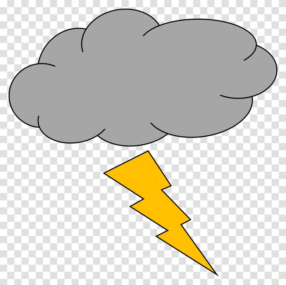 Clipart Thunder And Lightning Picture, Hand, Balloon, Star Symbol Transparent Png