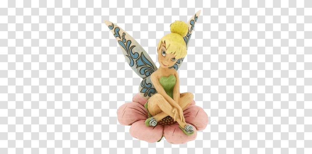 Clipart Tinkerbell Best Tinkerbell Sitting On A Flower, Figurine, Person, Human, Animal Transparent Png