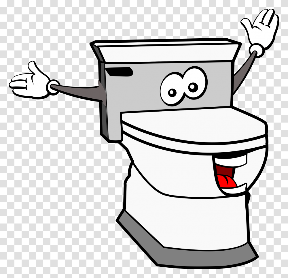 Clipart Toilet Cartoon, Room, Indoors, Bathroom, Bucket Transparent Png