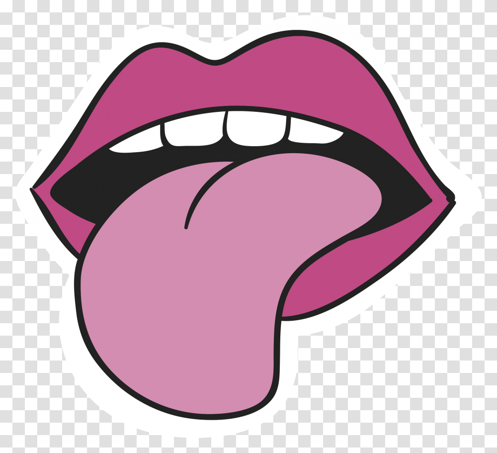 Clipart Tongue Boca Con Lengua Dibujo, Mouth, Baseball Cap, Hat, Clothing Transparent Png