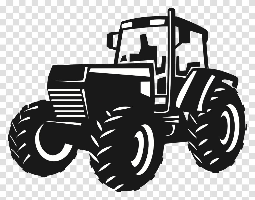 Clipart, Tractor, Vehicle, Transportation, Bulldozer Transparent Png