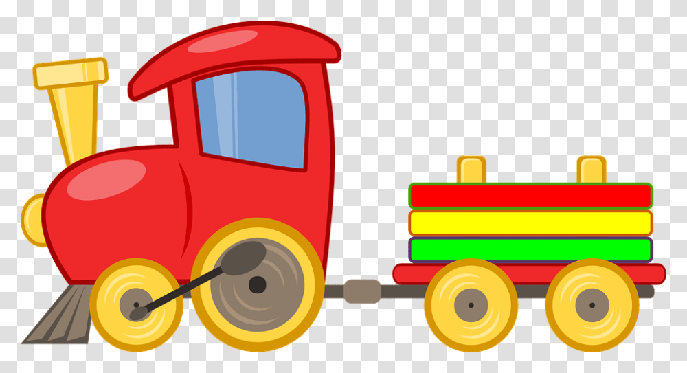 Clipart Train Toy Train Train Toy Clip Art, Vehicle, Transportation, Fire Truck, Lawn Mower Transparent Png