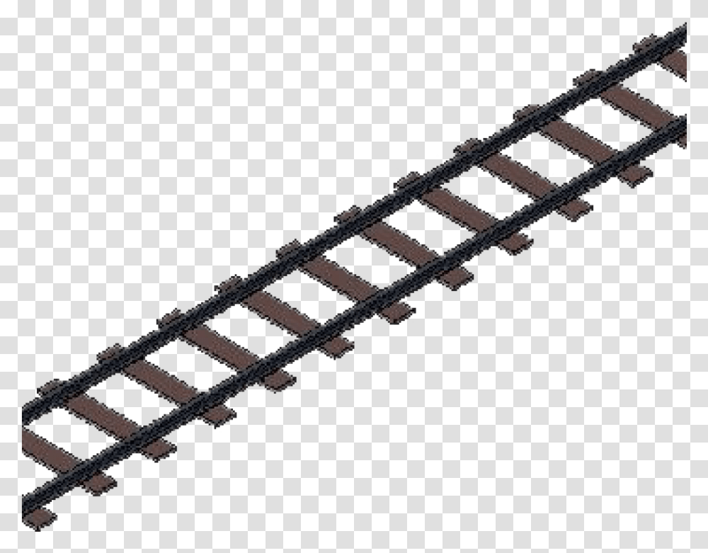 Clipart Train Tracks Background Train Tracks Clipart, Railway, Transportation, Sword, Blade Transparent Png