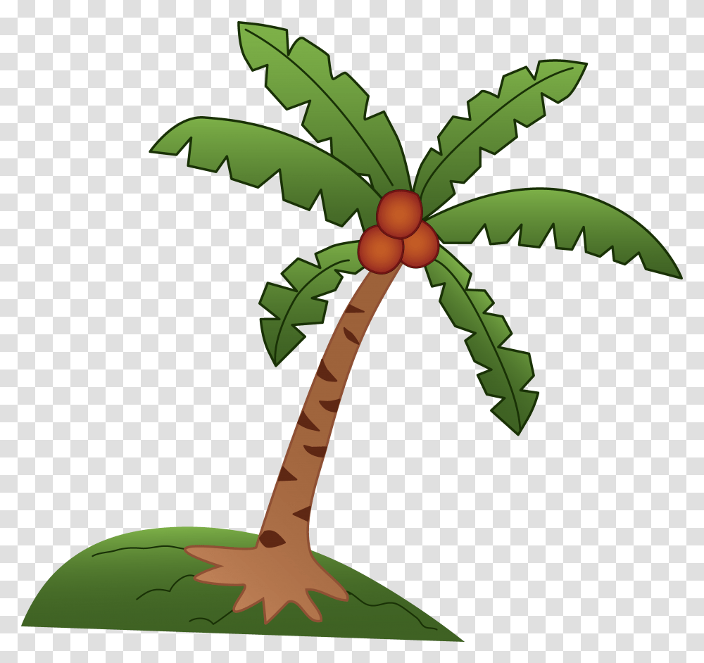 Clipart Tree Buko Coconut Tree Clipart, Plant, Green, Palm Tree, Animal Transparent Png