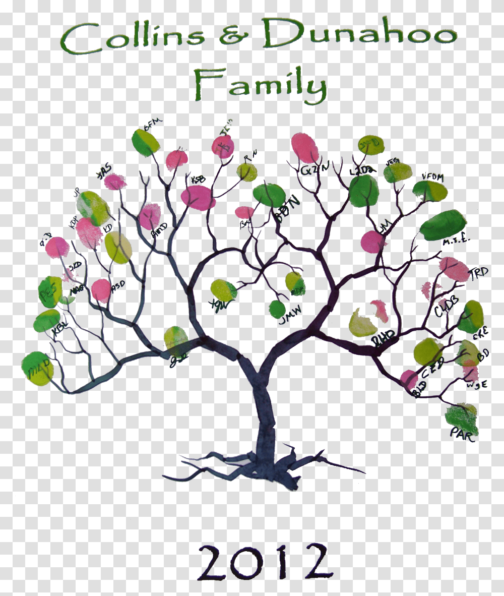 Clipart Trees Family Reunion Printable Blank Tree Template, Plant, Flower, Blossom, Petal Transparent Png