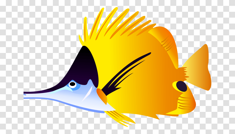 Clipart Tropical Fish, Animal, Sea Life, Rock Beauty, Angelfish Transparent Png