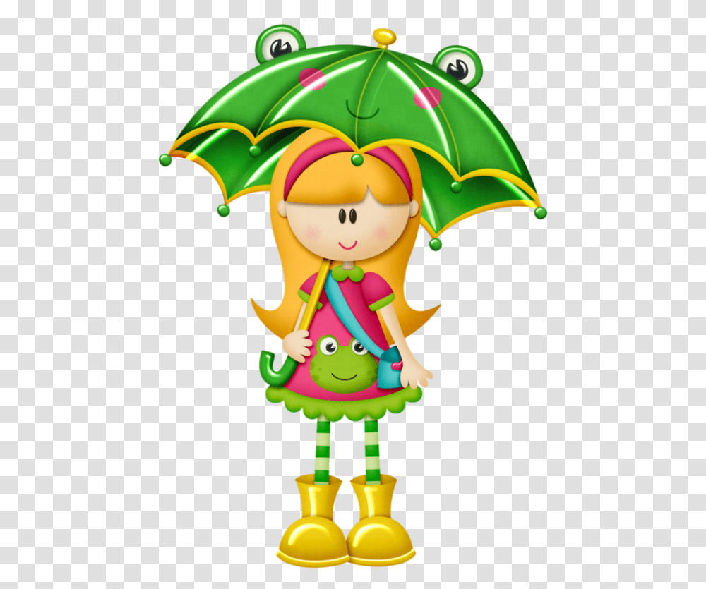 Clipart Umbrella April Shower Clipart Umbrella April Shower, Toy, Elf, Canopy Transparent Png