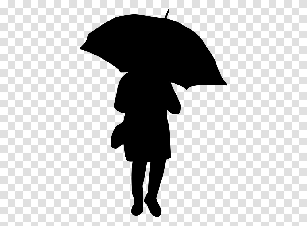 Clipart Umbrella Silhouette Illustration, Canopy, Person, Human Transparent Png