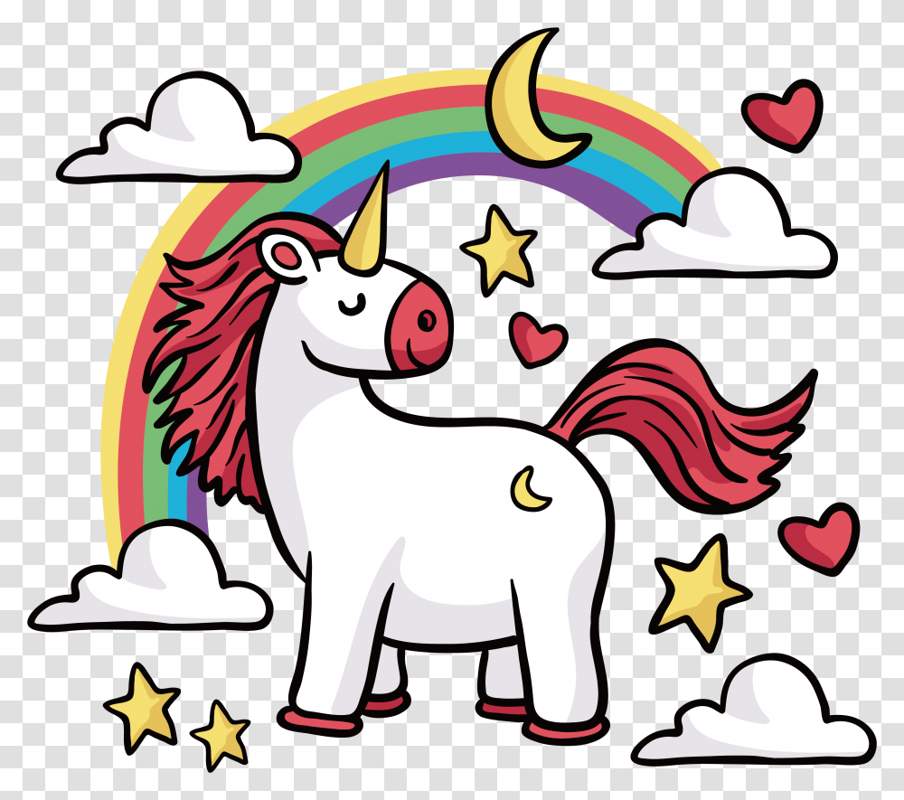 Clipart Unicorn Shirt Unicorn Rideing Rainbow Clipart, Star Symbol, Animal, Mammal, Graphics Transparent Png