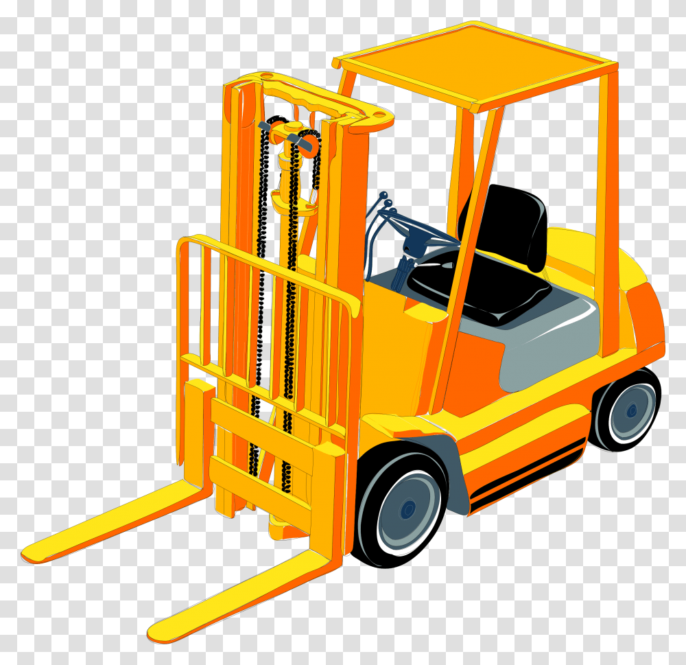 Clipart, Vehicle, Transportation, Bulldozer, Fence Transparent Png