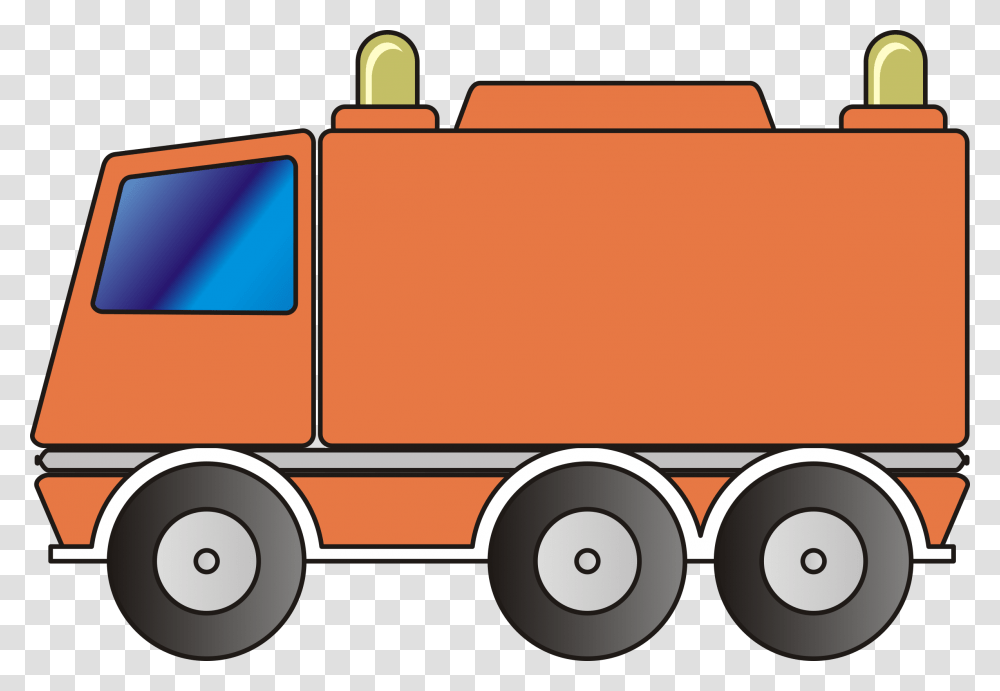 Clipart, Vehicle, Transportation, Caravan, Fire Truck Transparent Png