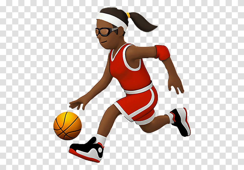 Clipart Volleyball Emoji Basketball Girl Emoji, Person, Human, People, Sunglasses Transparent Png