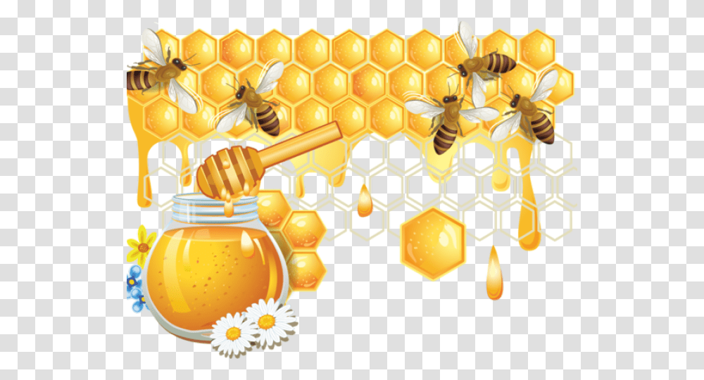 Clipart Wallpaper Blink Honey Bee Honeycomb, Food, Insect, Invertebrate, Animal Transparent Png