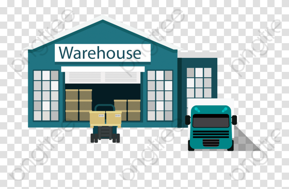 Clipart Warehouse Logo Warehouse, Postal Office, Car, Vehicle, Transportation Transparent Png