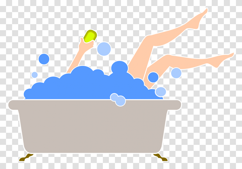 Clipart, Washing, Tub, Bathtub Transparent Png