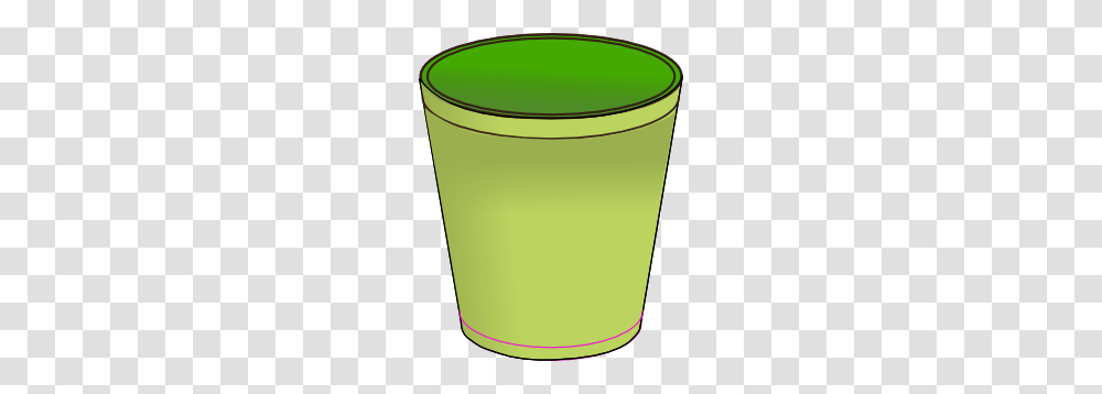 Clipart Waste Bin Collection, Green, Bucket, Plastic Transparent Png