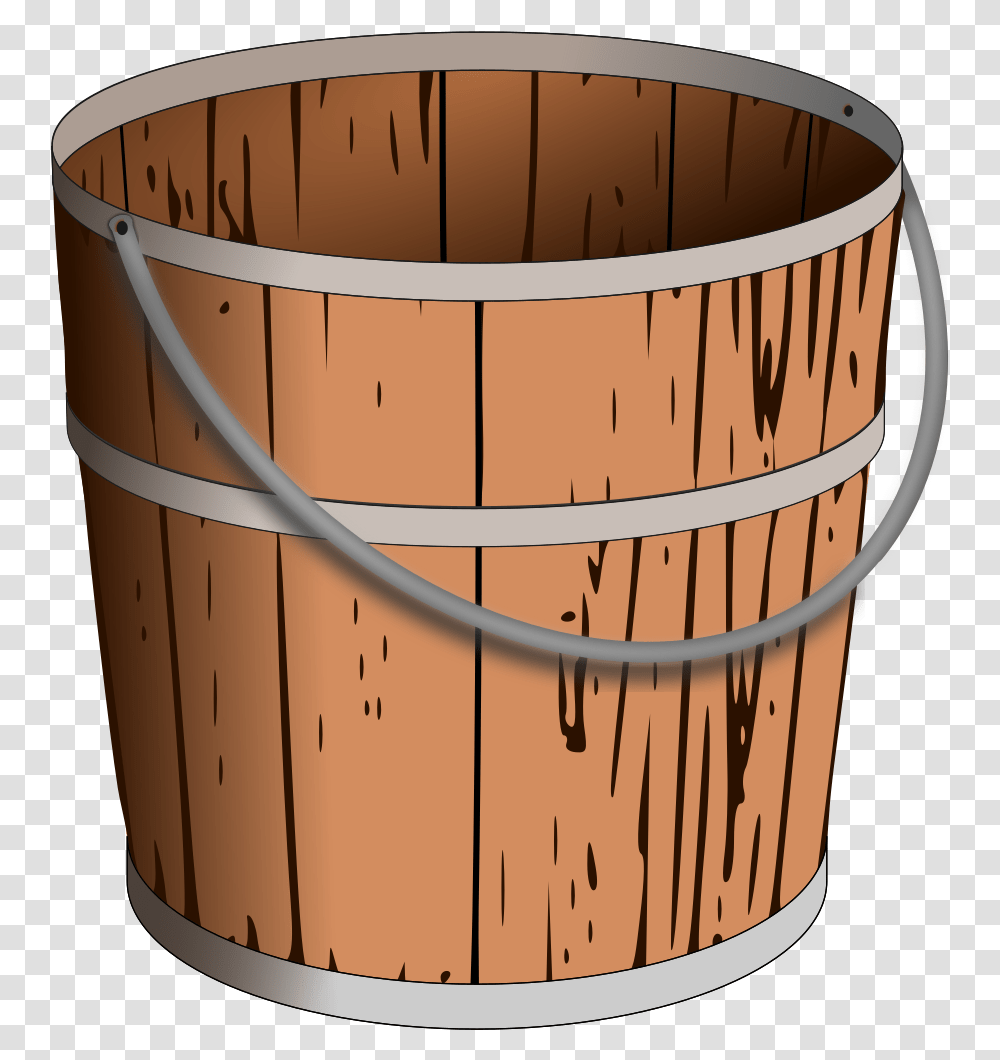 Clipart Water Bucket Wooden Water Bucket Clipart, Jacuzzi, Tub, Hot Tub, Barrel Transparent Png