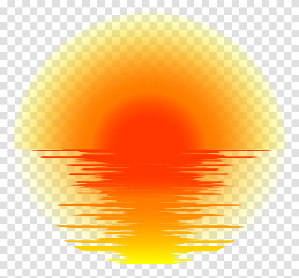 Clipart Water Sunset Free Circle, Nature, Outdoors, Sky, Sunlight Transparent Png