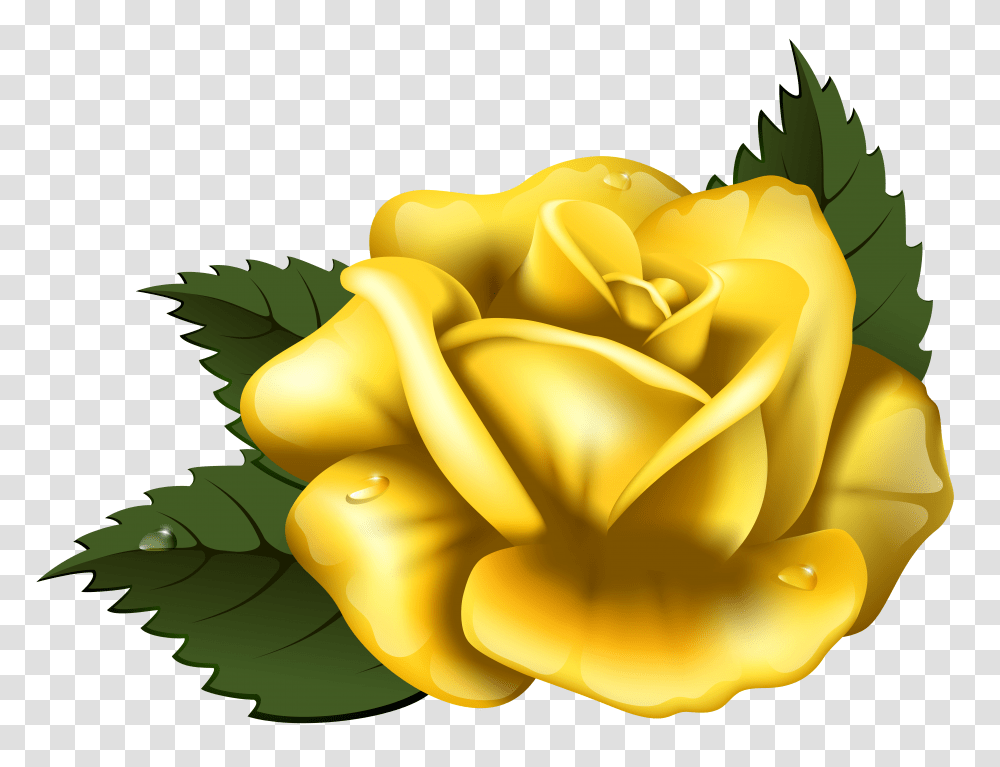 Clipart Yellow Roses Transparent Png