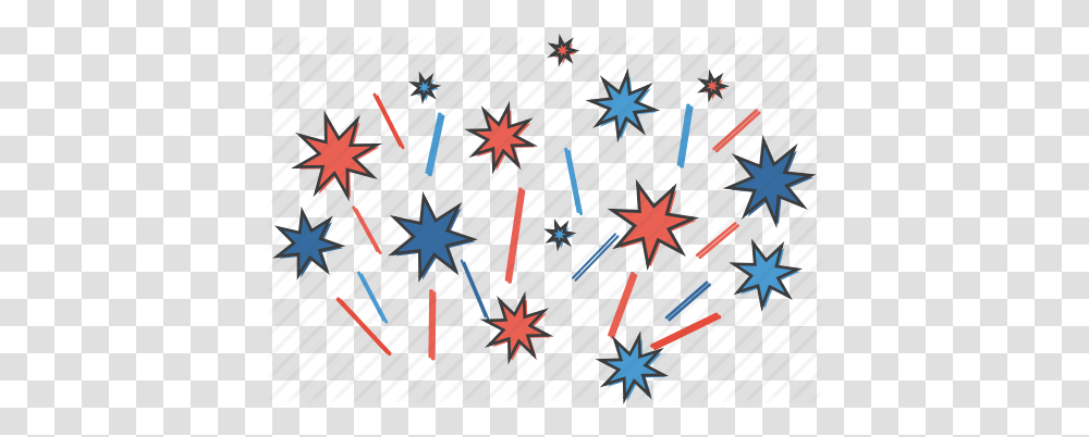 Cliparts 4th Of July Fireworks Clipart Characters 4th Of July Fireworks Icon, Outdoors, Lighting, Nature, Pattern Transparent Png