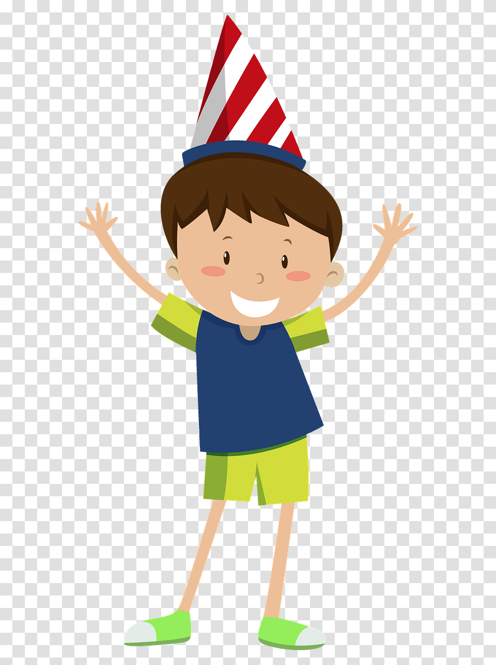 Cliparts Boy With Birthday Hat, Drawing, Costume, Elf, Face Transparent Png