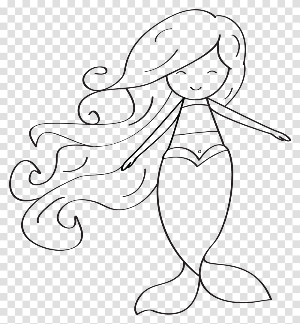 Cliparts For Free Clip Art Black And White Mermaid, Silhouette, Drawing ...