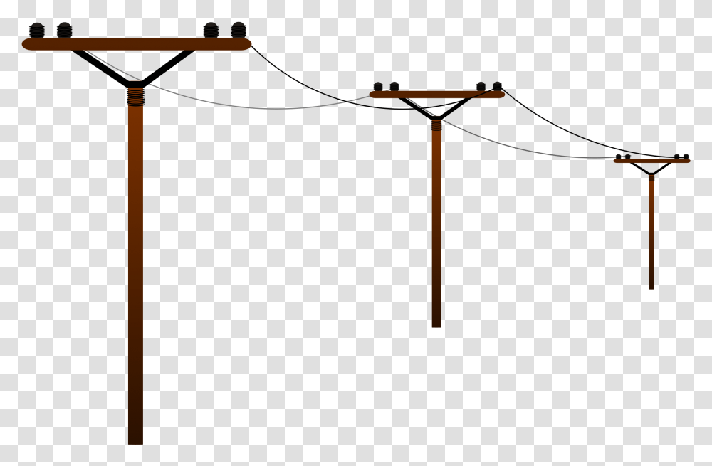 Cliparts For Free Download Pole Clipart Drawing Telephone Clipart Electric Tower, Utility Pole, Bow, Cable Transparent Png