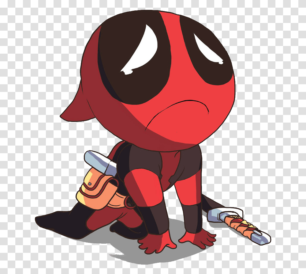 Cliparts For Free Download Sad Chibi Deadpool, Person, Human, Photography, Spray Can Transparent Png