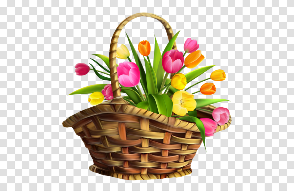 Cliparts Illustrations, Basket, Plant, Flower, Blossom Transparent Png