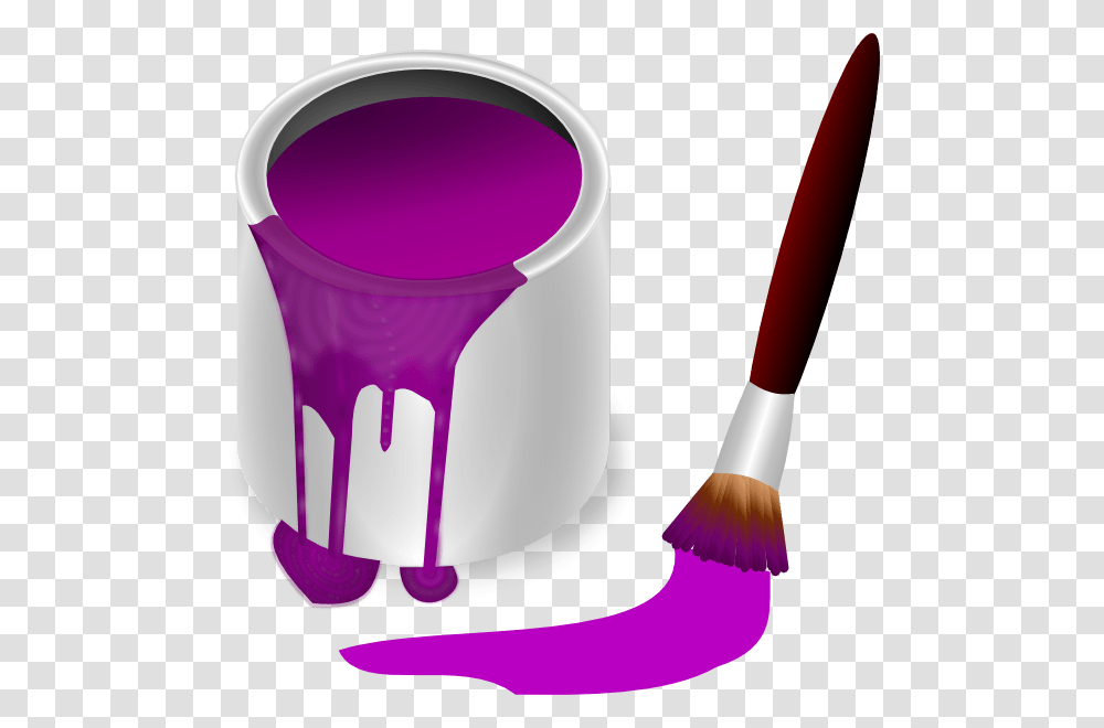 Cliparts Pink Paint, Brush, Tool, Toothbrush, Paint Container Transparent Png