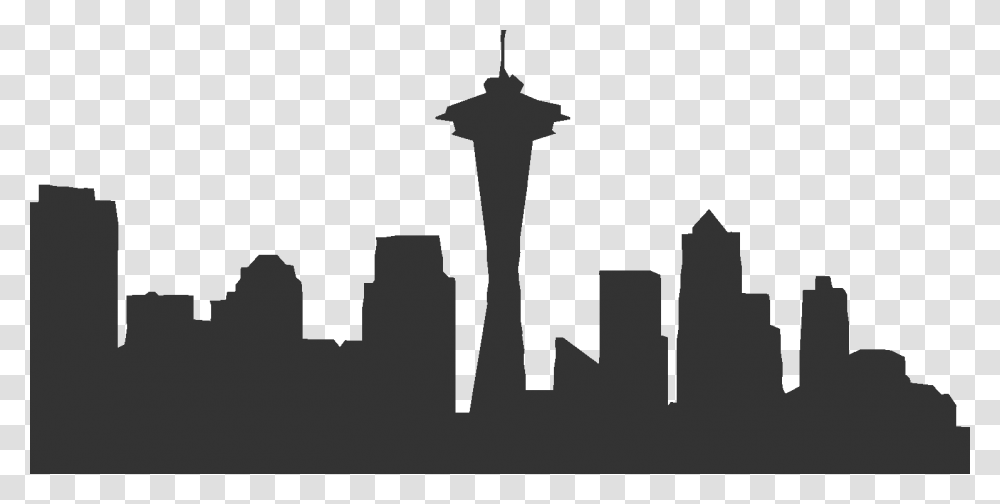 Cliparts Suggest Vectors Seattle Skyline Silhouette, Logo, Trademark Transparent Png