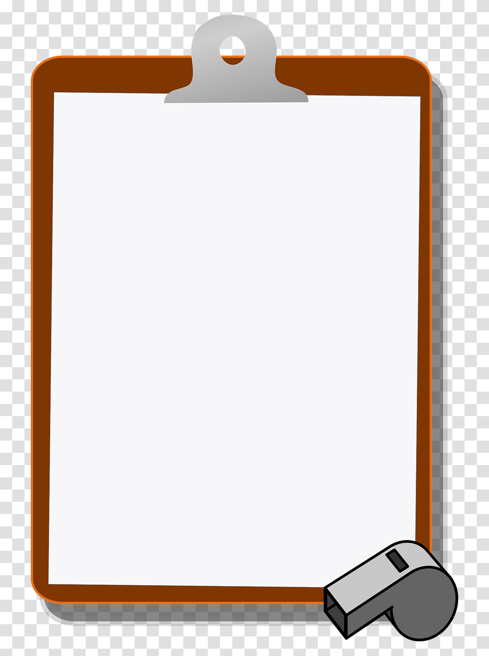 Clipboard And Whistle Clip Art, Mirror, White Board Transparent Png