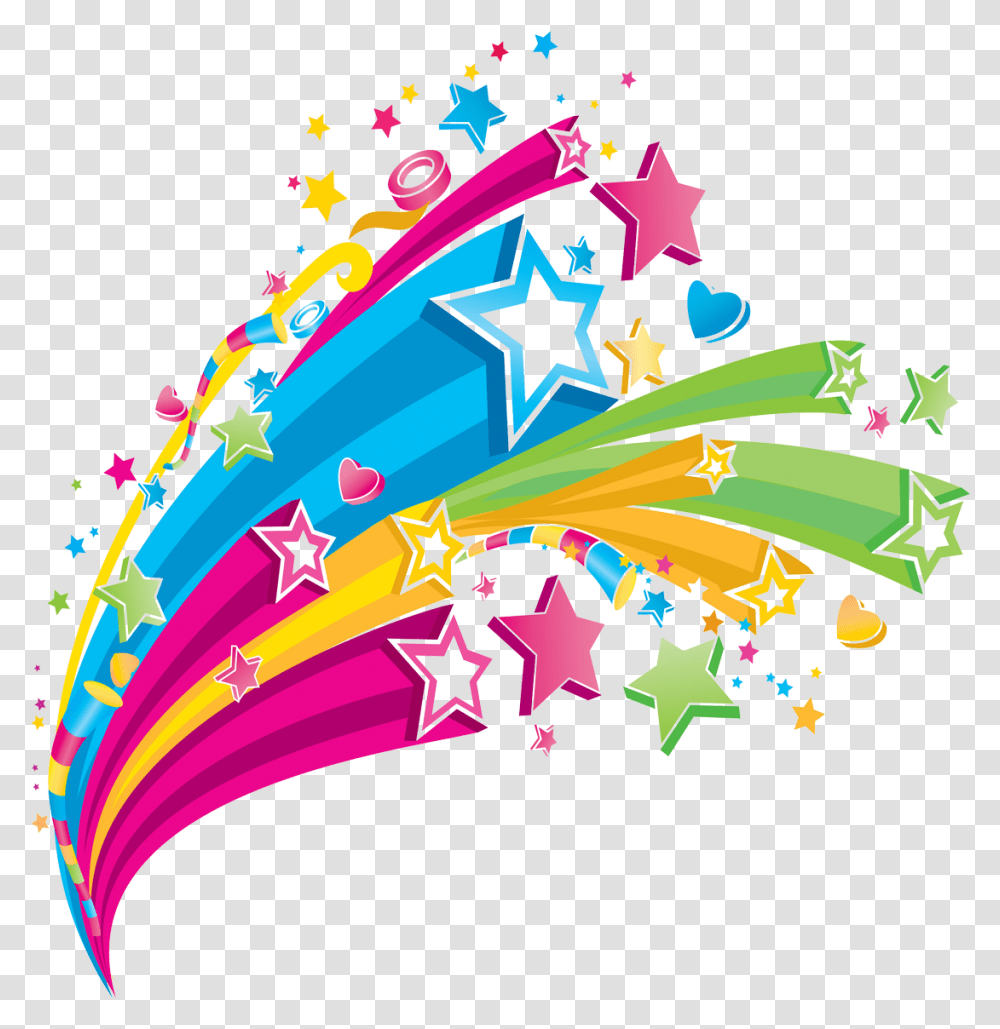Clipcookdiarynet Fireworks Clipart Colourful 23 1425 X Colorful Stars, Graphics, Floral Design, Pattern, Fractal Transparent Png