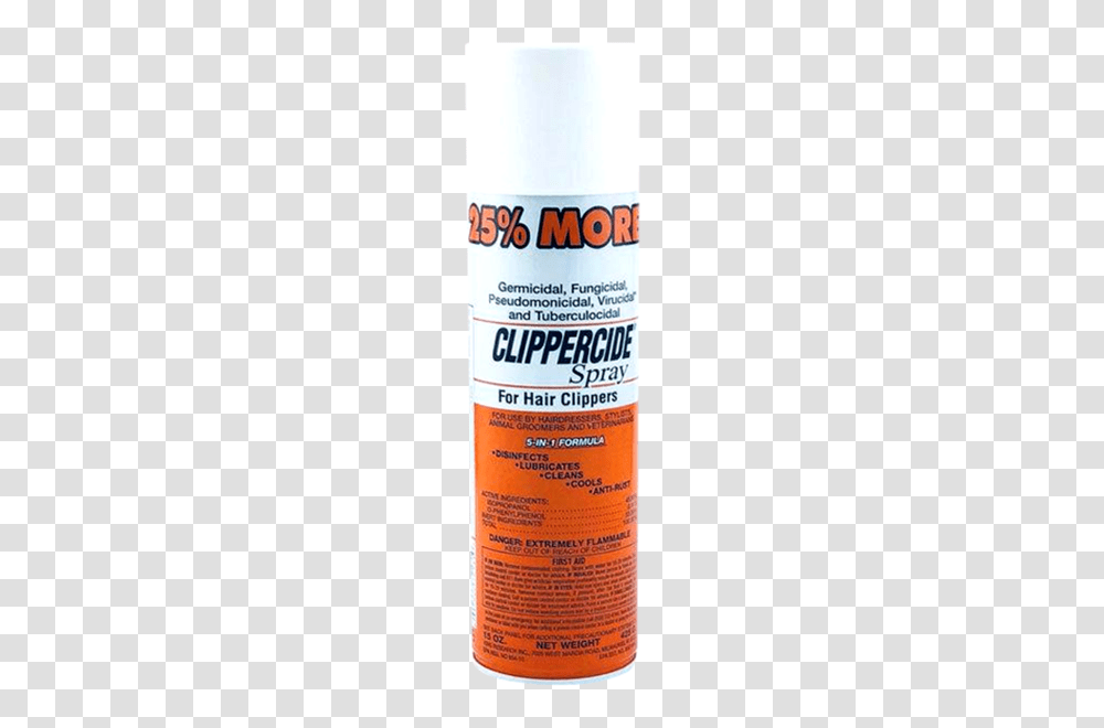 Clippercide Spray For Hair Clippers, Bottle, Tin, Aluminium, Can Transparent Png