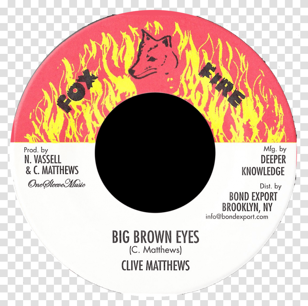 Clive Matthews Big Brown Eyes 7 Fox Fire Watching You, Disk, Dvd, Text, Number Transparent Png