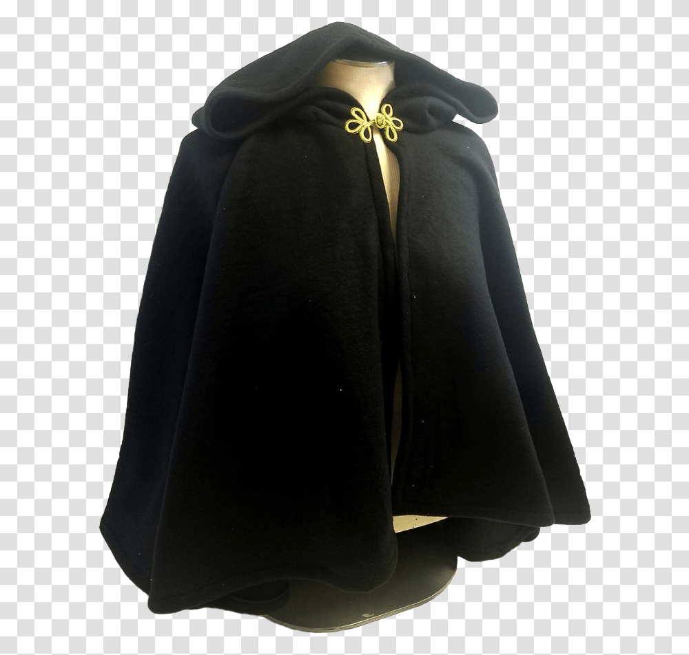 Cloak Jacket Background Black Short Cloak, Apparel, Fashion, Cape Transparent Png