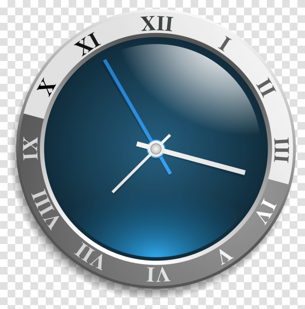 Clock Analog Face Blue Time Timer Ticking Hands Clock Animated Gif, Analog Clock, Clock Tower, Architecture, Building Transparent Png
