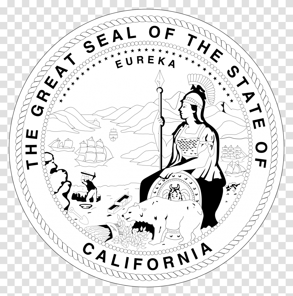 Clock Clipart Great Seal Of California, Dime, Coin, Money, Nickel Transparent Png