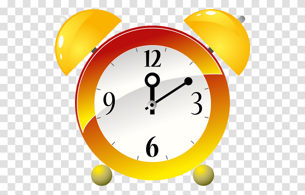 Clock Clipart Yellow, Analog Clock, Alarm Clock Transparent Png