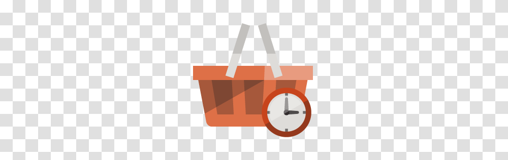 Clock, Electronics, Basket, Shopping Basket, Box Transparent Png