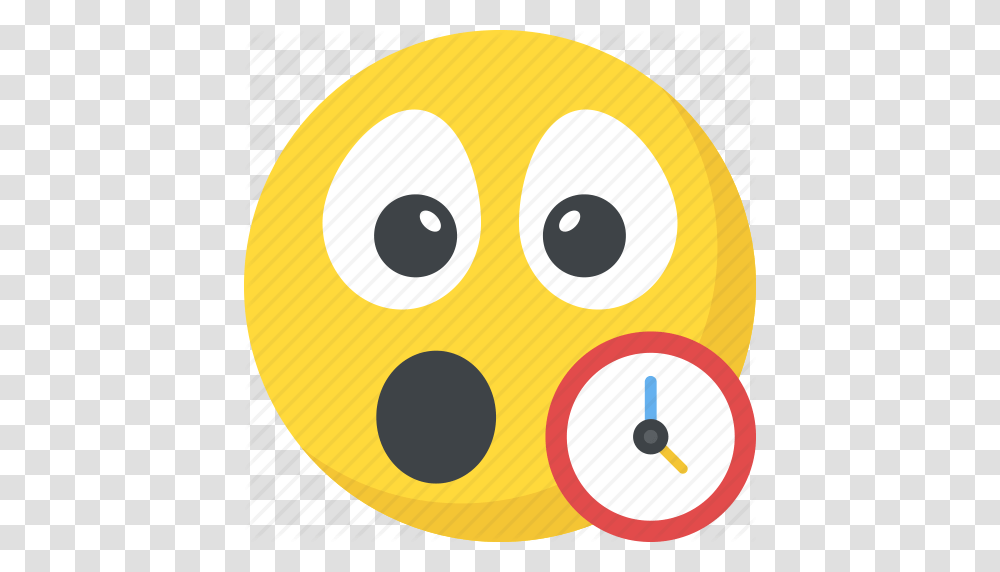 Clock Emoji Emoticon Reminder Surprised Waiting Icon, Tape, Ball, Sphere, Egg Transparent Png