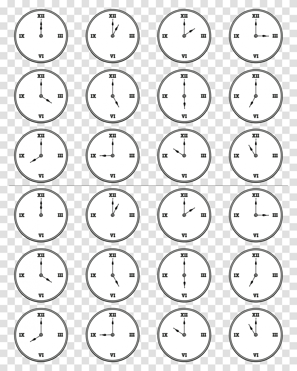 Clock Face Printable Coloring Circle, Silhouette, Clock Tower, Architecture, Building Transparent Png
