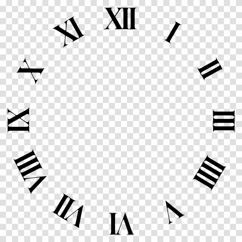 Clock Face Roman Numerals Time Clip Art Roman Numeral Clock, Outdoors, Nature, Night, Astronomy Transparent Png