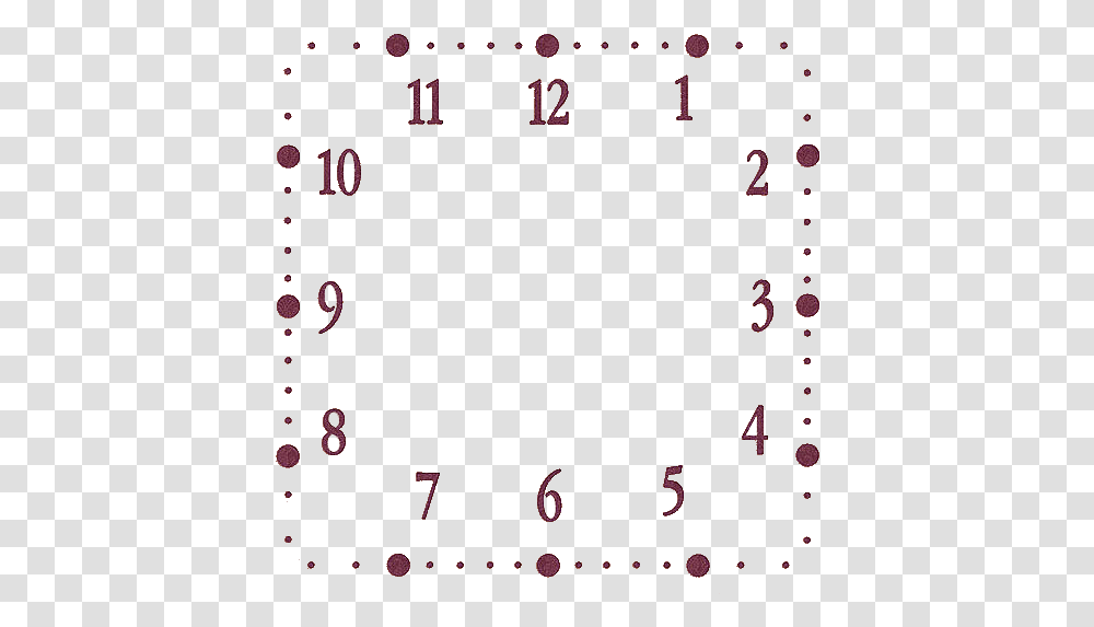 Clock Face Square, Number, Plot Transparent Png