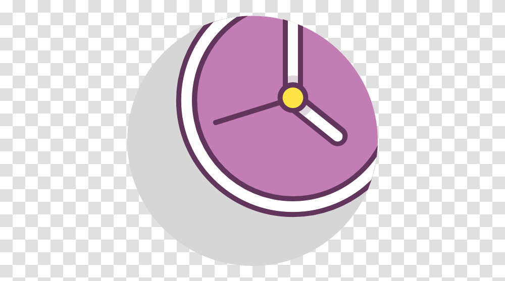 Clock Free Icon Of Office Vol Dot, Analog Clock, Alarm Clock, Purple Transparent Png