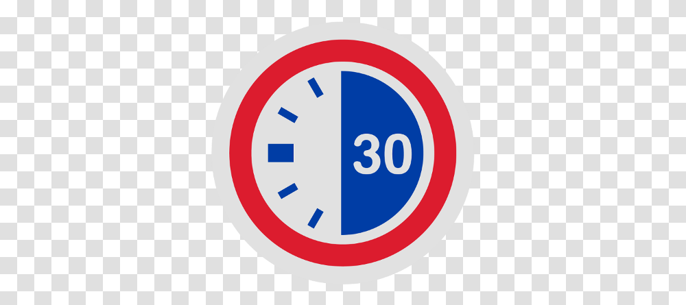 Clock Icon 30 Min Clock Icon, Number, Sign Transparent Png