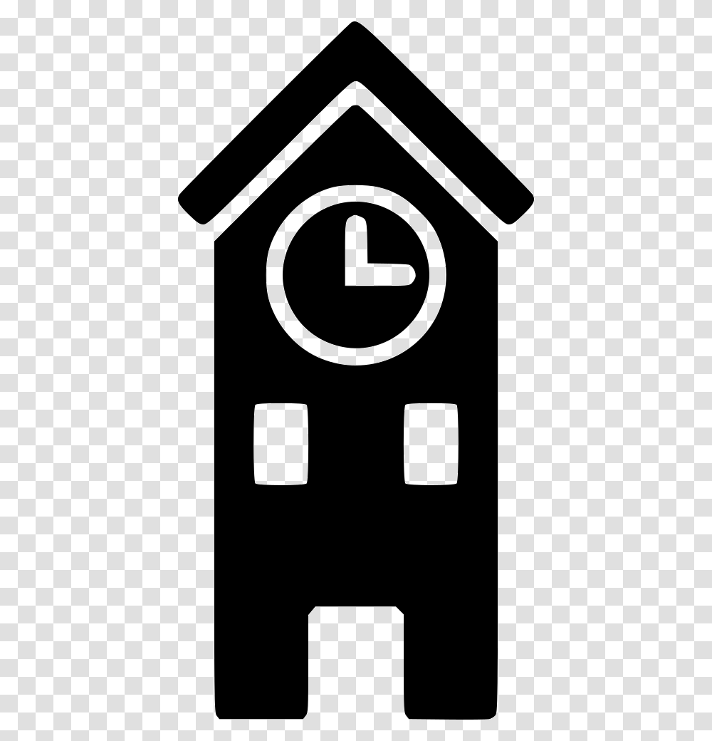 Clock Tower Clock Tower Icon, Electronics, Stencil, Number Transparent Png