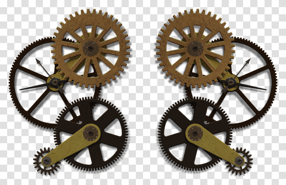 Clock Work Steampunk Art, Machine, Wheel, Gear, Clock Tower Transparent Png
